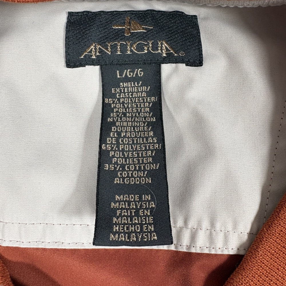 Antigua Texas Longhorns Pullover Men Size L Burnt Orange V-Neck Embroidered Logo - Picture 5 of 9